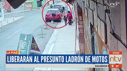 Liberán al presunto ladrón de motos