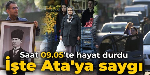 Saat 09.05'te hayat durdu