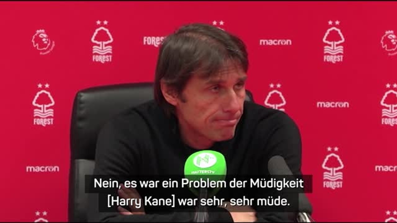 Conte deutlich: 'Kane war sehr müde'