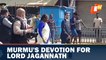 President Murmu Walks On Bada Danda During Visit To Puri Srimandir