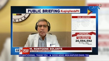 NCR, nalagpasan na ang worst wave ng Omicron BA.5 at BA.4 — Dr. Solante | 24 Oras News Alert