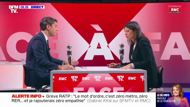 Gabriel Attal appelle Anne Hidalgo à faire des réformes de structures à la ville de Paris plutôt qu'augmenter les impôts des Parisiens