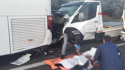 İKİ ARACIN ARASINDA KALARAK YAŞAMINI YİTİRDİ