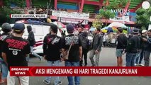 Aremania Lakukan Aksi Solidaritas untuk Peringati 40 Hari Tragedi Kanjuruhan di Malang