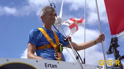 Golden Globe Race Official 2022 : Solo Sailor Ertan Beskardes Onboard footage from LSO to Lanzarote