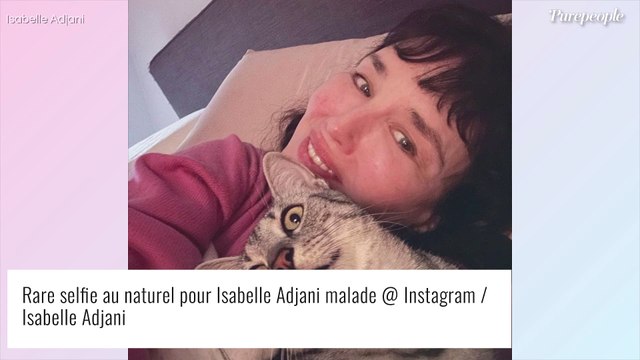 Isabelle Adjani, malade : rare selfie au naturel après une nuit très dure