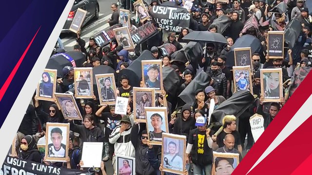 Peringati 40 Hari Tragedi Kanjuruhan, Ribuan Aremania Turun ke Jalan Gelar Aksi Damai