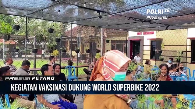 Polsek Sandubaya Buka Gerai Vaksin Untuk Sukseskan WSBK 2022