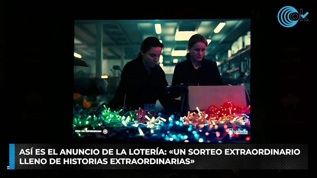 Así es el anuncio de la Lotería:  «Un sorteo...