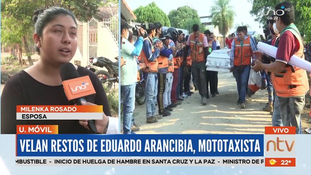 Velan a mototaxista que cayó de su moto tras chocar contra un cable tendido en un punto de bloqueo