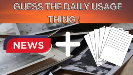 Guess The Daily Usage thing !!