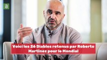 Les 26 Diables pour le Mondial 2022