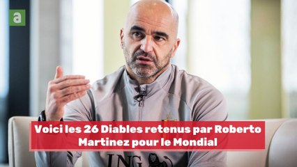 Les 26 Diables pour le Mondial 2022