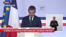 Le navire Ocean Viking sera accueilli demain au port militaire de Toulon, annonce le ministre Gérald Darmanin, qui fustige l'attitude de l'Italie
