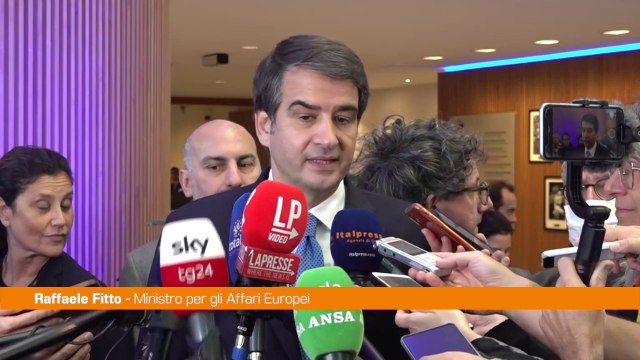 Ue, Fitto Fare squadra con gli europarlamentari per l'Italia