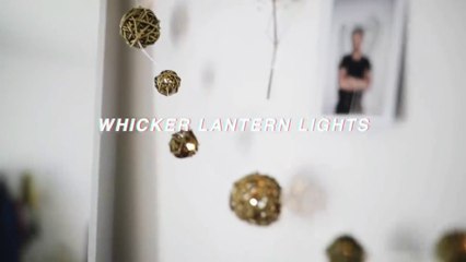 Whicker Lantern Light DIY home decor ideas creative