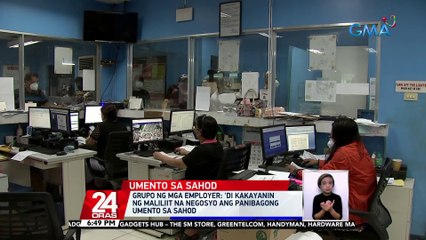 Ilang manggagawa, umaapela ng dagdag sahod dahil sa mahal ng mga bilihin | 24 Oras