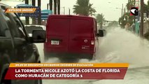 La tormenta Nicole azotó la costa de Florida como huracán de categoría 1