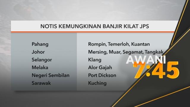 Hujan Lebat | 6 negeri berisiko dilanda banjir kilat - JPS