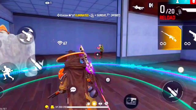 Gaming free fire max vivo T1 5 g mobile ka gameplay video impossible