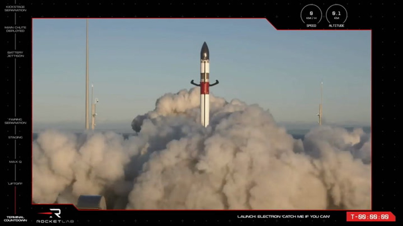 Rocket Lab launches Swedish satellite, helicopter fails to catch booster