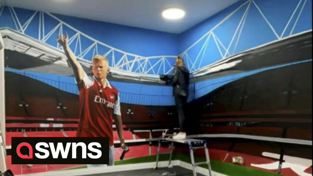 Artist creates stunning mural in Premier League star Oleksandr