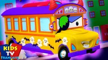 Roues effrayantes dans le bus - Chanson effrayante d'Halloween et comptines pour enfants
