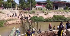 สะพานไม้ไผ่สามัคคี ม่วนชื่นไทย-ลาว จ่อเปิดด่านจุดผ่อนปรน หลังปิดมากว่า 2 ปี