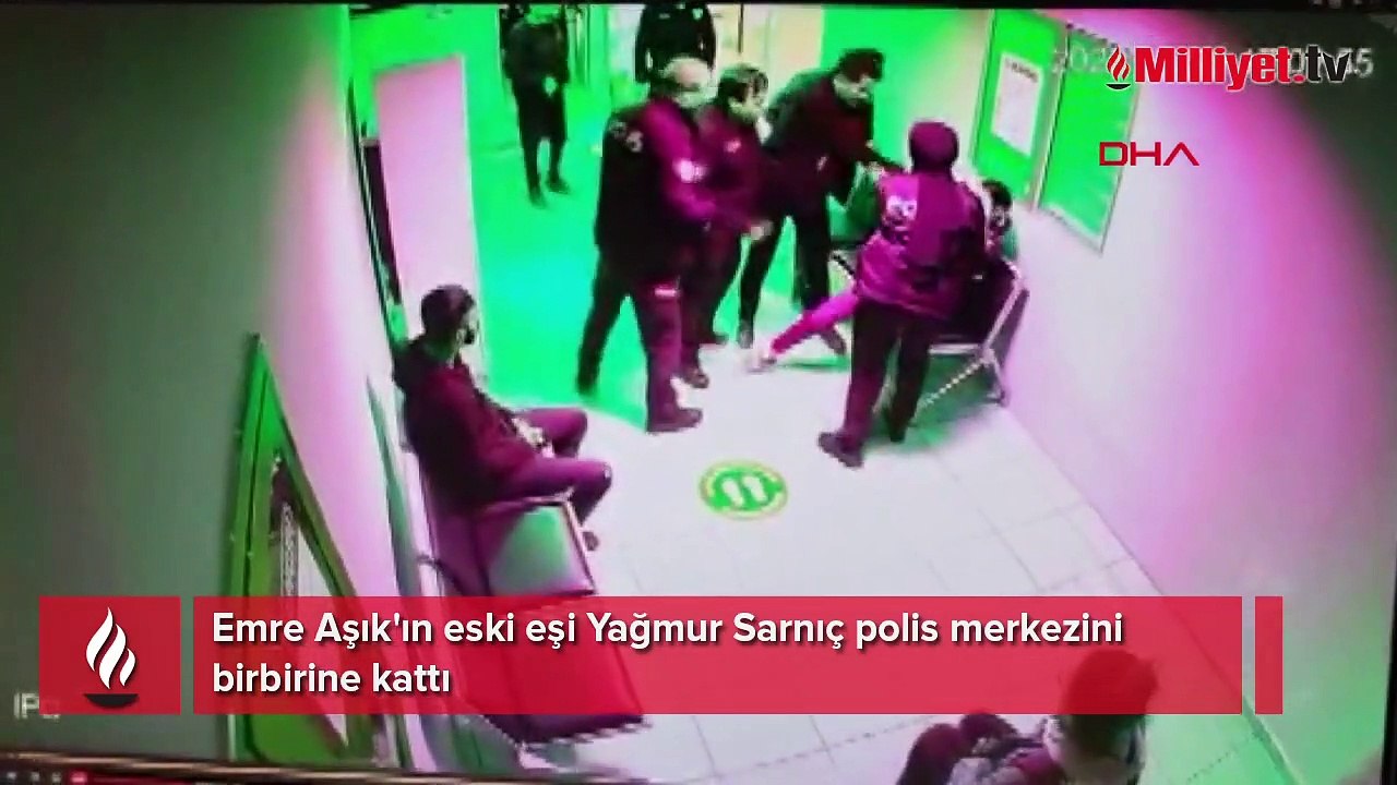 Emre Aşık'ın eski eşi Yağmur Sarnıç polis merkezini birbirine kattı