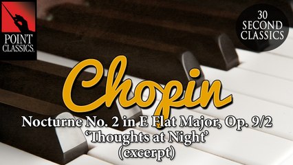 Chopin: Nocturne No. 2 in E Flat Major, Op. 9/2 'Thoughts at Night' (excerpt)