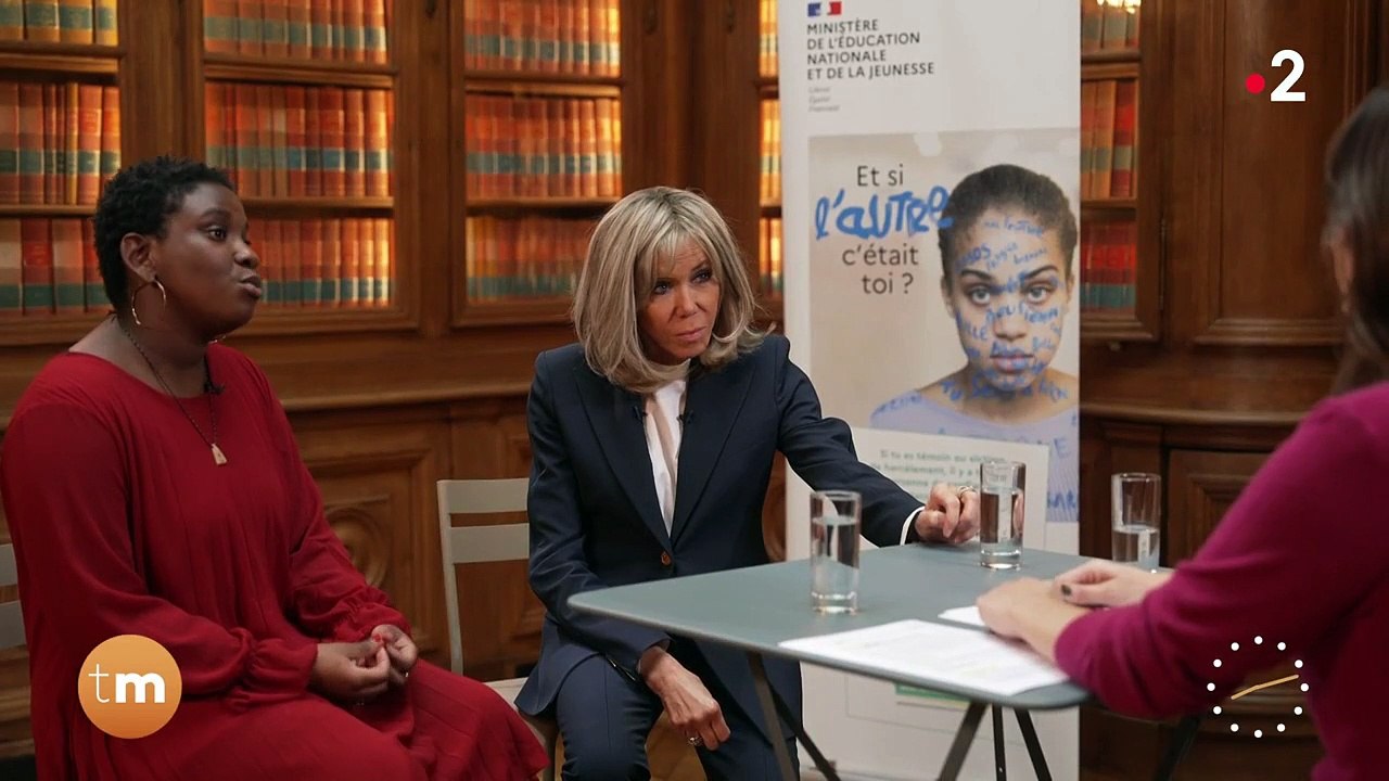 Brigitte Macron s'est exprimée sur le harcèlement scolaire dans Télématin. @ France 2 / Télématin
