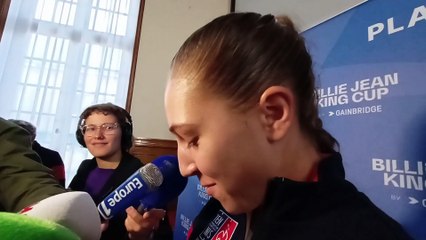 Billie Jean King Cup 2022 - Diane Parry : "Une petite fierté et un rêve qui se réalise d'être en équipe de France !"