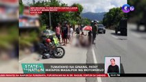 Tumatawid na ginang, patay matapos masalpok ng motorsiklo | SONA