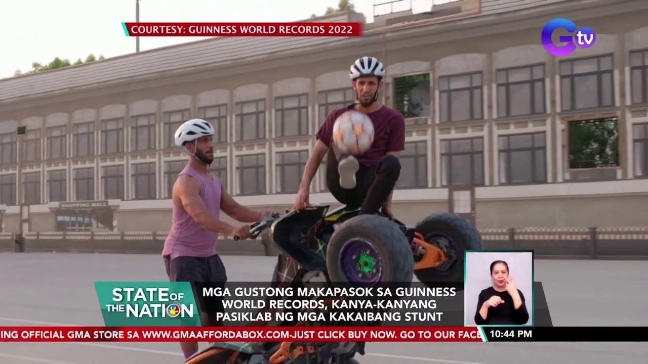 Mga gustong makapasok sa Guinness World Records, kanya-kanyang pasiklab ng mga kakaibang stunt | SONA