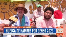 Asambleísta departamental cumple su primera jornada de huelga de hambre por Censo 2023