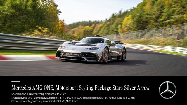 6:35.183 min: Mercedes-AMG ONE is Number 1 on the Nürburgring-Nordschleife