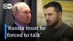 Zelenskyy: Ukraine ready for peace talks, but not with Vladimir Putin | Ukraine latest
