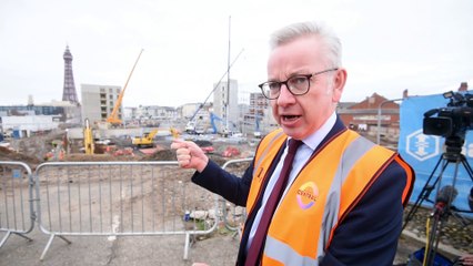 Levelling Up minister Michael Gove in Blackpool