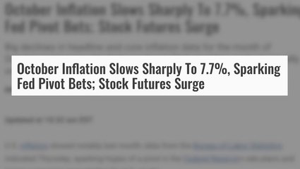Inflation Might Finally Be Easing: What We Learned From October CPI