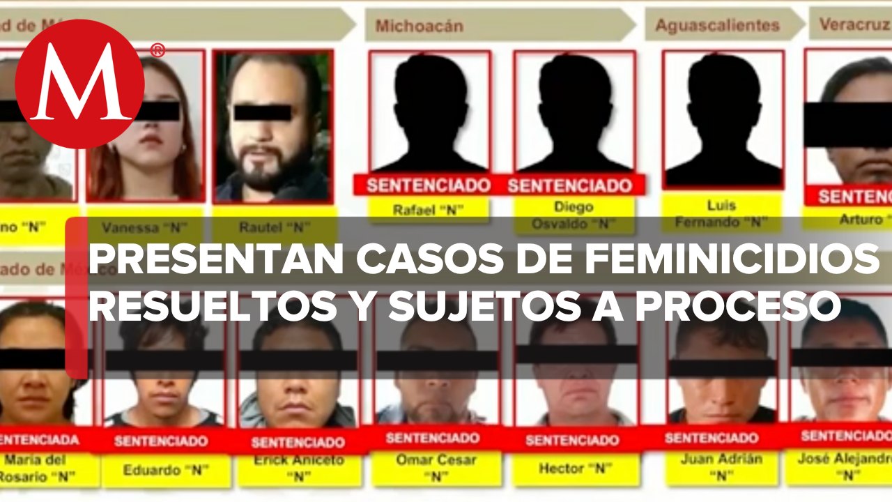 Se destacan las detenciones de Vanessa "N" y Rautel "N" en casos de feminicidios