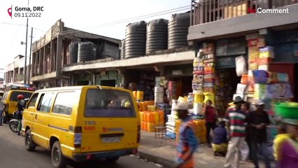 Soldiers patrol Goma as fighting in the Democratic Republic of Congo resumes