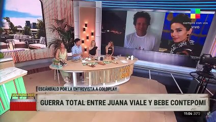 Escándalo entre Juana Viale y Bebe Contepomi por Coldplay.
