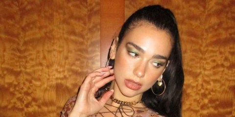 Dua Lipa's Underboob-Baring Sheer Shirt Was Held Together by a String