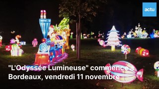 VIDEO : À Bordeaux, plus de 500 sculptures lumineuses géantes illuminent le parc Bordelais