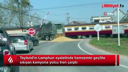 Tayland’da yolcu treni kamyonu biçti