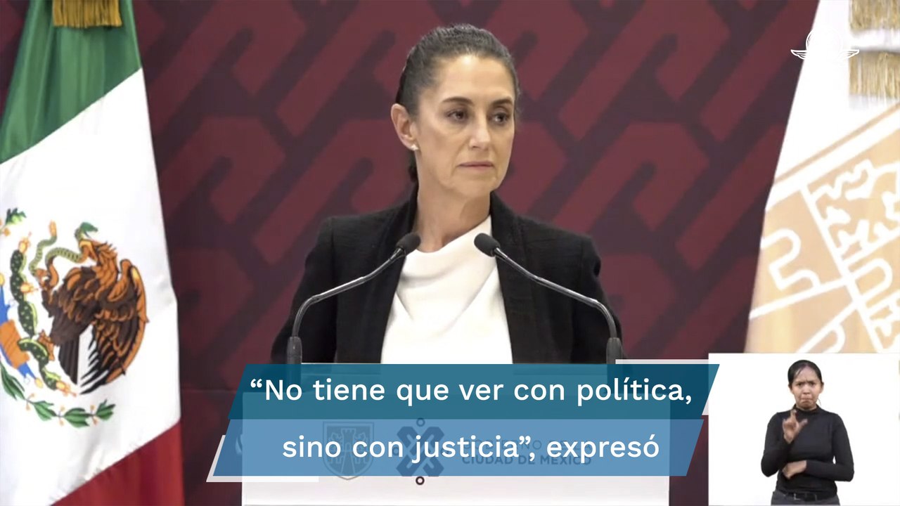 Claudia Sheinbaum rechaza que sea política su postura contra Fiscal de Morelos