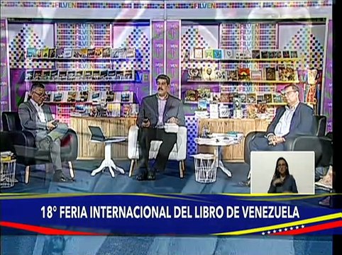 Escritor José Vicente Rangel presenta libro Entrevistas a Nicolás Maduro y Cilia Flores