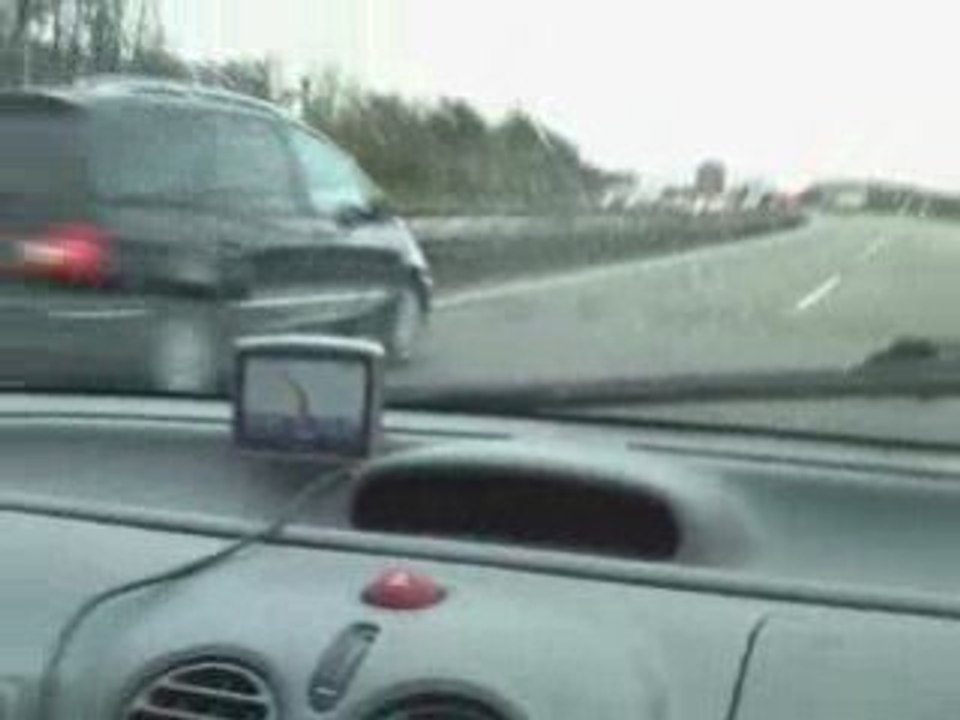 Twingo GPL sur autoroute allemande