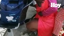 Video muestra mujer haitiana pariendo frente al hospital Melenciano de Jimaní