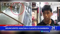 SJL: Delincuentes fuertemente armados asaltan a clientes en barbería